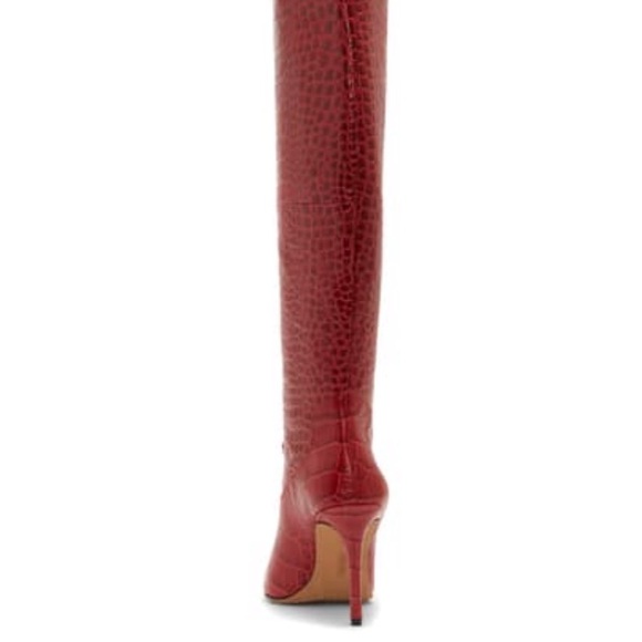 Vince Camuto kervana Croc Knee High Boot Bullseye - Picture 7 of 16